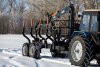 Полуприцеп ППЛ-12 лесовозный тракторный с манипулятором Р60М