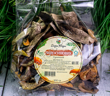 Сушеные подосиновики / ДАРЫ-ЮГРЫ-ХМАО / 1000 гр