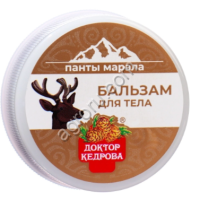 Бальзам для тела панты марала Доктор Кедрова, 30 мл,