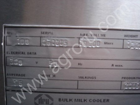 Охладитель молока DRU, 10000 л., б/у