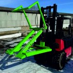 Опрокидыватель контейнеров на вилочный погрузчик