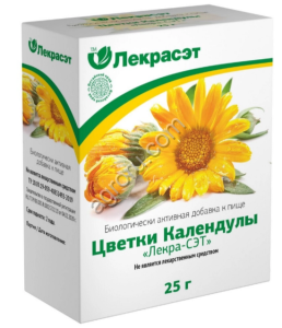 Календула цветки чай