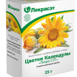 Календула цветки чай