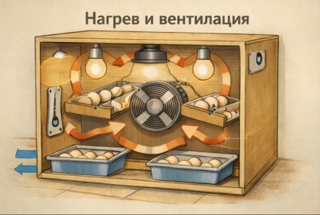 Инкубатор своими руками — обогрев и вентиляция (часть 3)