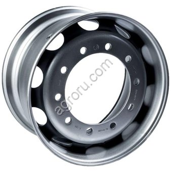 Диск колесный 11.75*22.5 ET120 10*335 D281 ЧКПЗ усиленный серебристый с вент., (арт.: 167.9911.00.3101012-21ВПП)