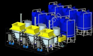 Кассеты с мотопомпой для растворов