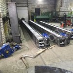 Транспортер цепной скребковый. Цепной конвейер