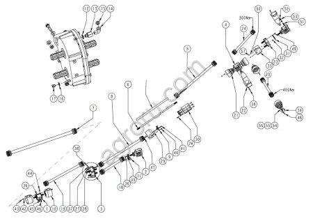 Карданный вал W.300E.003 для AVR Spirit 5200