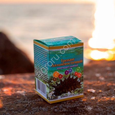 Трепанг Дальневосточный 30 кап Гидробионт,