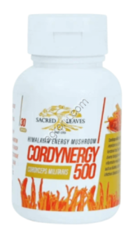 Кордицепс (Cordynergy Cordyceps Militaris Sacred Leaves) 30 капсул по 500 мг