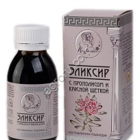 Эликсир Пчелатея с прополисом и шиповником, на пчелином подморе.