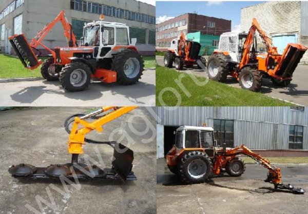 Косилка- кусторез НО-82 на манипуляторе