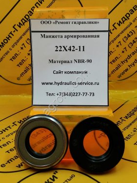 Сальник гидромотора/гидронасоса 22X42-11