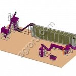 Линия производства текстурированного соевого белка, 0,5 т/ч