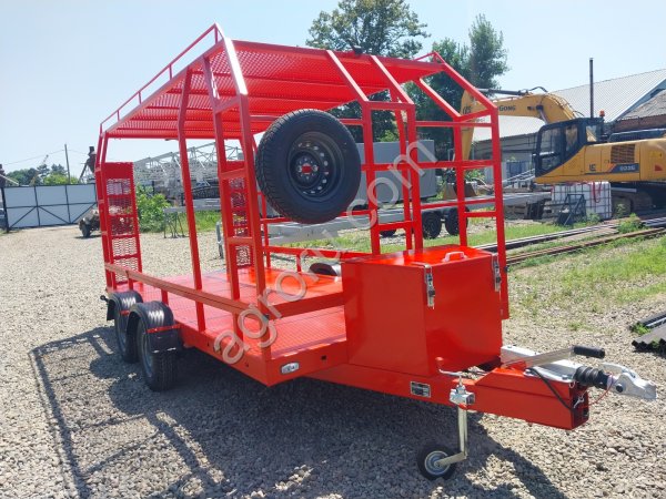 Прицепы для перевозки скота; пчелоприцепы; прицепы эвакуаторы; коневозы, прицепы для агро дронов.