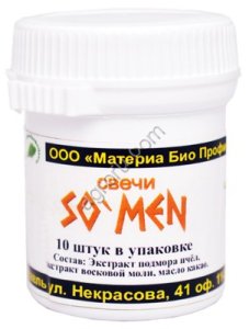 свечи SoMen с огневкой и подмором пчел