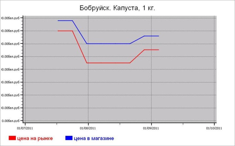 Овощные цены Бобруйска