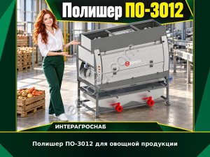 Полишер ПО-3012 для овощной продукции