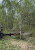 Пила дисковая для веток и деревьев навесная на телескопический погрузчик