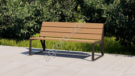 Городская и садовая скамейка ЧАРТЕР, модульная мебель NEOMAF