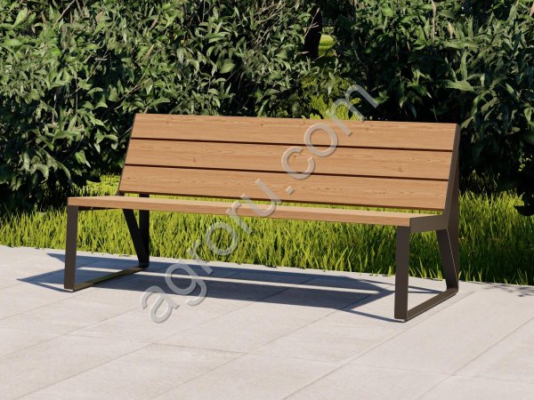 Городская и садовая скамейка ЧАРТЕР, модульная мебель NEOMAF