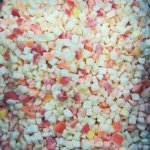 Перец быстрозамороженный резаный в виде кубика 10х10 мм