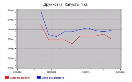 Украина: овощные цены Дружковки