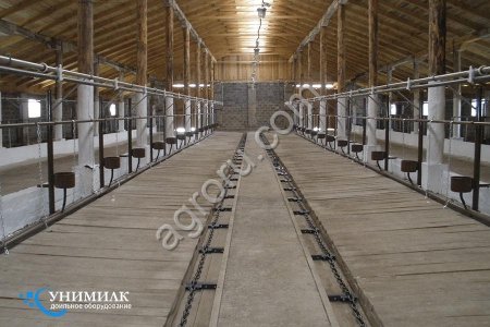 Стойловое оборудование для привязного содержания КРС от завода Унимилк