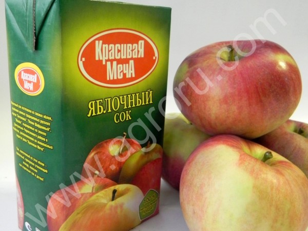 Яблочный сок Красивая Меча