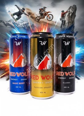 оптом безалкогольного газированного лимонада Red Wolf газировка купить