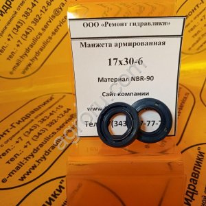 Сальник гидромотора/гидронасоса 17x30-6