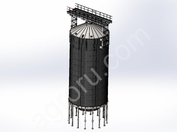 Производство силосов для зерна.