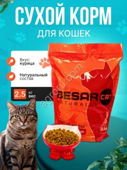 Сухой корм Besar Cat корм для взрослых кошек 2,5 кг
