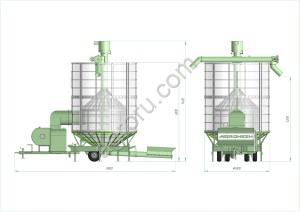 Мобильная зерносушилка Agronezh М40