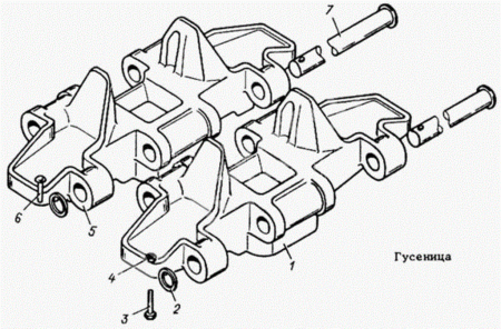 Звено гусеницы Т4.34.101 для трактора ТТ-4М