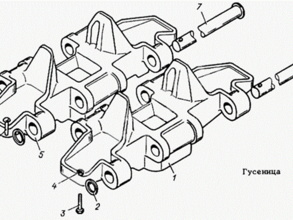 Звено гусеницы Т4.34.101 для трактора ТТ-4М