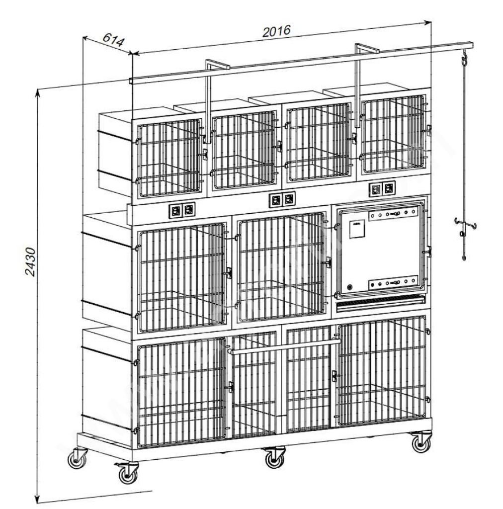 Поддон для клетки собаки. Металлическая клетка для животных artero №5 с фальшдном, 107х74х85 см. Размеры клетки для животных. Клетка для собак. Клетки для стационара.