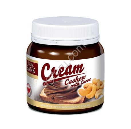 Паста-крем из орехов кешью с какао