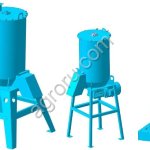 Смеситель лопастной вертикальный