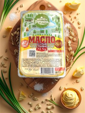 Масло сладко-сливочное 72,5% ГОСТ