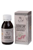 Эликсир Пчелатея с прополисом и боярышником, на пчелином подморе.