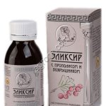 Эликсир Пчелатея с прополисом и боярышником, на пчелином подморе.