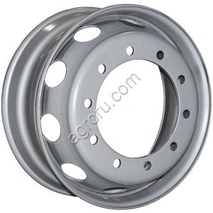 Диск колесный 8.25*22.5 ET169 10*335 D281 16мм (уп) JST Грузовой автомобиль серебристый КД с вент., (арт.: БП-00002896)