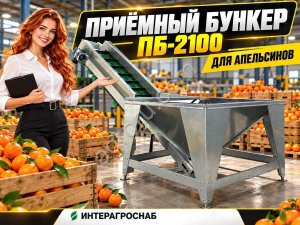 Приёмный бункер ПБ-2100 для апельсинов