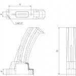 Неподвижный / подвижный (нож контактный медный) контакт для выключателя нагрузки ВНА.