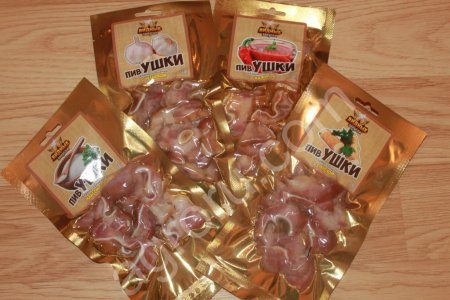 Уши свиные к/в резаные от производителя