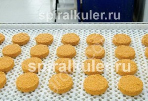 спиральный транспортер для шоковой заморозки полуфабрикатов