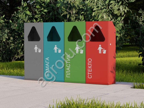 Городская урна ДЕЛЬТА, модульные урны, мебель NEOMAF