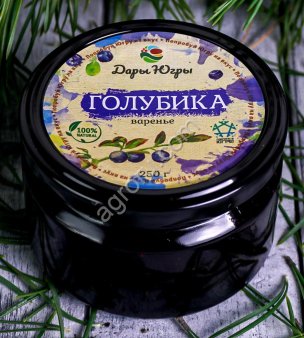 Варенье из лесной голубики / ДАРЫ-ЮГРЫ-ХМАО / 250 гр