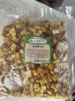 Сухарики Бородинские с чесноком
